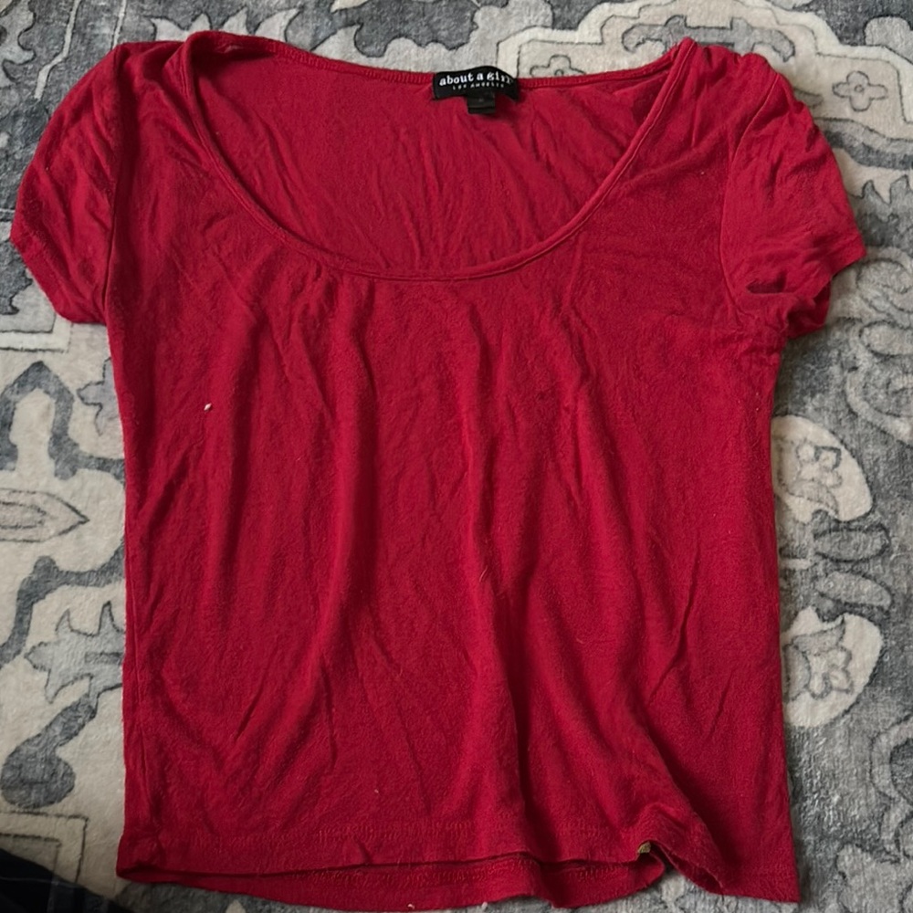 About a Girl Red Women's Top